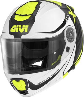 Zdjęcie produktu dla Kask modułowy GIVI X27 Dimension Matt Black White Yellow rozmiar L