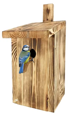 Produktbild von Nistkasten aus Massivholz, 33 mm Einflugloch, wetterbeständig, für Garten und Balkon