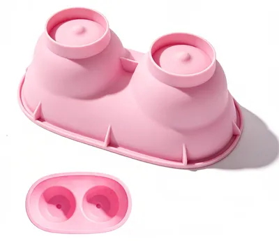 Produktbild von Silikon-Backform - Antihaftbeschichtete 3D-Kuchenform - Kreative Tortenform für Gebäck