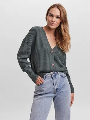 Produktbild von Vero Moda Lea Strickjacke Grün,Grau XL Damen Grün,Grau XL