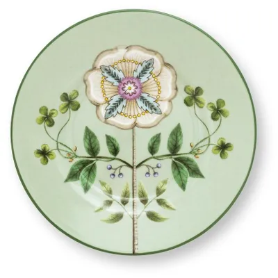 Produktbild von Teller Petit Four ?Lily & Lotus", light green, Ø:1