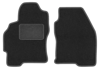 Produktbild von Velours-Fußmatten Vorne für Ford Mondeo MK1 1992-1996 (Kombi/Limousine/Liftback) – 2-tlg, Graphit, passgenau – Wielganizator LUX