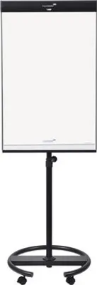 Produktbild von Legamaster UNIVERSAL TRIANGLE mobile Flipchart Rundfuß, Freistehend, 680 x 1050 mm, Stahl, Schwarz, China, 5 Rad/Räder