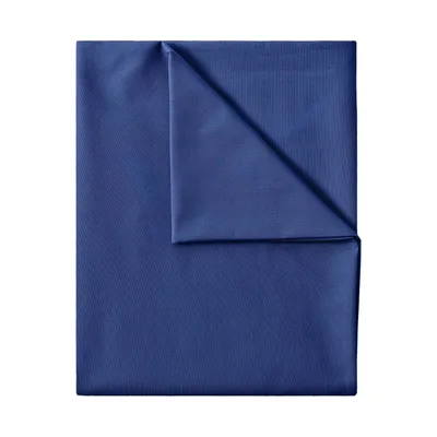 Produktbild von Bettlaken Betttuch 100% Baumwolle ohne Gummizug, 180x275 cm, Navy blau