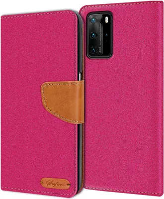 Zdjęcie produktu dla Pokrowiec na telefon komórkowy Huawei P40 Pro Etui Wallet Flip Case Pokrowiec ochronny z tkaniny