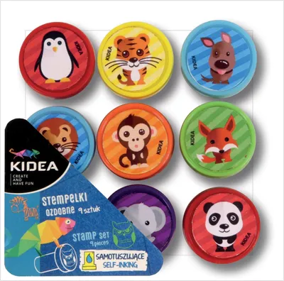 Immagine prodotto di Timbri decorativi A Kidea 9 pz. n. 1227
