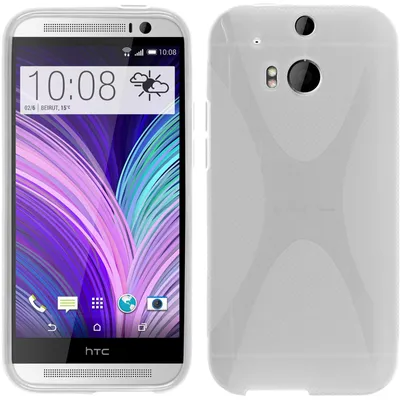 Produktbild von PhoneNatic Case kompatibel mit HTC One M8 - clear Silikon Hülle X-Style Cover