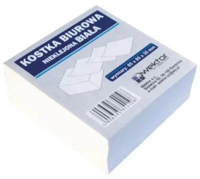 Image de Cubes Blancs 8,5 × 8,5 Cm Non Collés Wektor