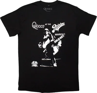 Produktbild von Queen - "Live Rainbow" T-Shirt für Herren/Damen Uni RO14182 (M) (Schwarz)