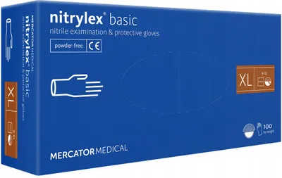 Image de Gants en nitrile nitrylex basic dark blue XL 100 pièces