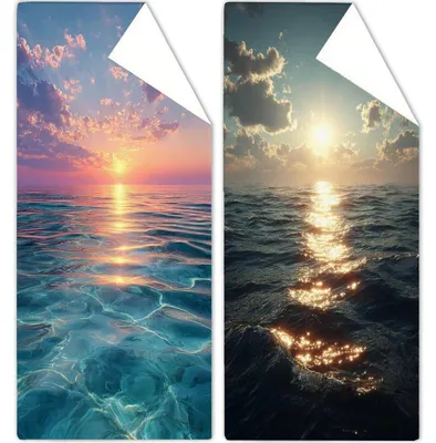 Produktbild von Strandtuch, Sonnenuntergangsmotiv, 220 x 100 cm, aus Mikrofaser