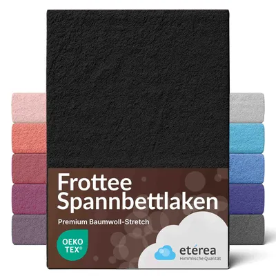 Produktbild von etérea Frottee Spannbettlaken 80% Baumwolle 20% Polyester 200x200 - 200x220 cm