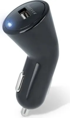 Produktbild von Mini USB KFZ Adapter 5V / 2.1A Gewinkelt Auto Schnell Ladegerät Zigarettenzünder Adapter Car Charger für Smartphones für iPhone, Samsung, Huawei, HTC, LG u.a.