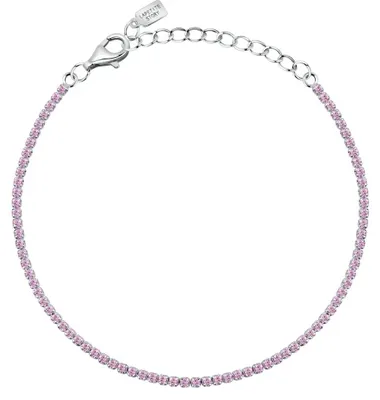 Immagine prodotto di Bracciale tennis in argento con zirconi rosa Argento LPS05AWV32