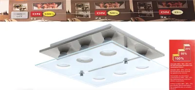 Produktbild von EGLO CABO-SD, 6 Glühbirne(n), LED, GU10, 400 lm, IP20, Chrom, Weiß