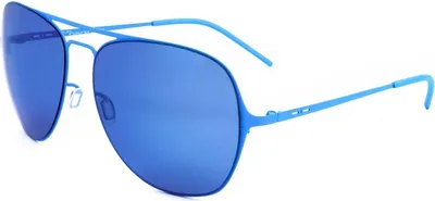 Image de Italia Independent MOD 0209 I THIN METAL, lunettes de soleil pour hommes, couleur bleu ciel, dimensions : 61/16/140