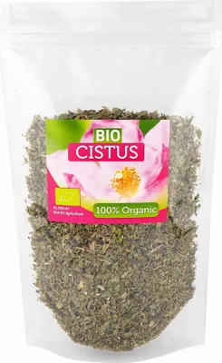 Produktbild von Cistrose Organic, Organische Zistrose, Cistus incanus, Tee Zistrose geschnitten, reich an Polyphenolen, 400G