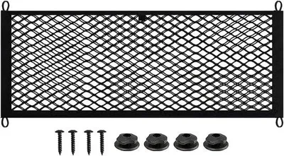 Produktbild von Famanu Aufbewahrungsnetz mit Schraubbefestigung – 25 x 60 cm – Für Auto und Boote