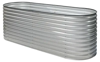 Produktbild von Westmann Grow Faster M Metall Hochbeet aus Wellblech Silber