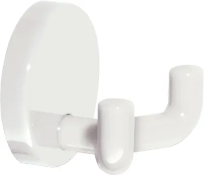 Obrázek produktu pro Doppelhaken 477.90.025 2 Heel.PA 97 lichtgrau D.50mm A.43,5mm HEWI