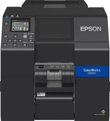 Obrázok produktu pre Epson ColorWorks C6000Pe (BK), Inkjet, 1200 x 1200 DPI, 119 mm/s, Farba, Kábel, Čierna