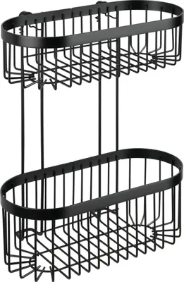 Produktbild von WENKO Wand Regal Hänge Küchen 2 Etagen Classic Plus Schwarz Aufbewahrung Halter