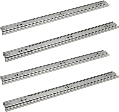 Obrázek produktu pro SWANEW pojezdy zásuvek 45 mm výsuvné pojezdy s kuličkovými ložisky úzké 550 mm 4 kusy