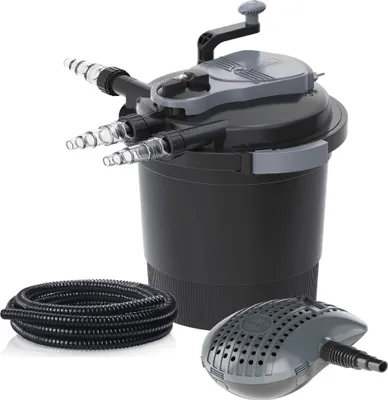 Produktbild von HEISSNER FPU10000-00, Filterset, Schwarz, Grau, 4 m, 2,5 cm, 10000 l, 5000 l