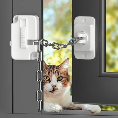 Produktbild von Sicherheitsriegel für Fenster und Türen, Hochsicherheitsriegel ohne Durchstechen, 2 Stück
