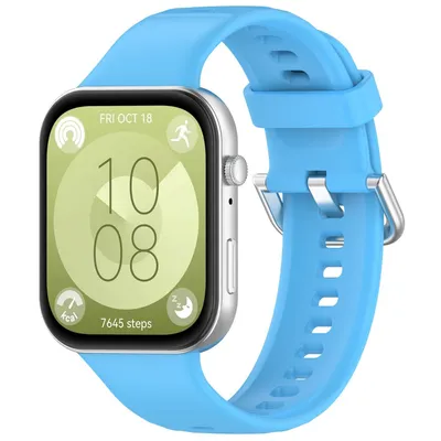 Image de Bracelet pour montre connectée Huawei Watch Fit 5 4 / 5 4 Pro / 3 en silicone de haute qualité, bleu