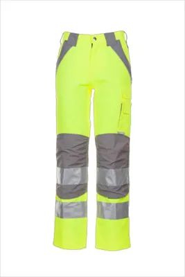 Produktbild von Planam  Plaline Warnschutz Bundhose gelb/zink Gr. 56, 5611056