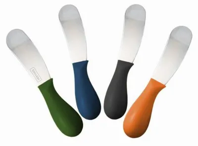 4er-Set Streichmesser aus Edelstahl, 12 cm, bunt