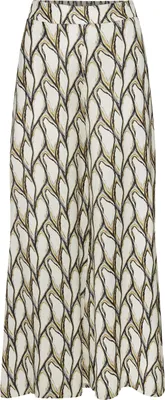 Produktbild von LASCANA Webhose beige-khaki bedruckt Größe 44