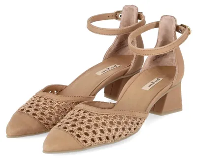 Produktbild von Paul Green Damen Riemchenpumps Braun Leder & Textil Größe: 42