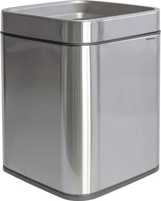 Produktbild von MAUL Abfallbehälter MAULprime 15 l Edelstahl 25.1 x 25.1 x 32.2 cm silber