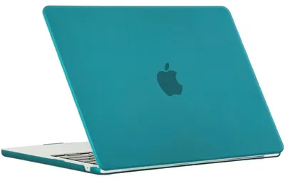 Produktbild von Mobigear Schutzhülle für MacBook Air 13 Zoll (2022-2026), Hartschalenhülle, MacBook Case - Dunkelgrün - Modell A2681 / A3113 / A3240 / A3449