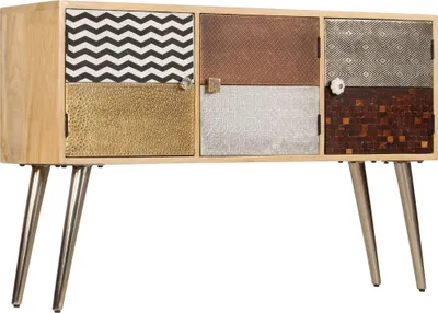 Produktbild von vidaXL Sideboard 120 x 30 x 75 cm Massivholz Mango