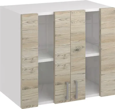 Produktbild von Roe Furniture | Küchenhängeschrank 80 cm - Eiche Bordeaux - Braun - Küchenhängeschränke - Küchenzeilen - Küchen Hängeschrank - Küche - G0802DS1