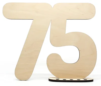 Image de Livre d'or en bois, décoration "Numéro 75" - Décoration pour anniversaire, pour célébrer un anniversaire, pour un mariage - Objet de décoration créatif et souvenir