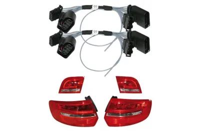Zdjęcie produktu dla Oryginalny adapter LED świateł tylnych Kufatec SET facelift do Audi A3 8P Sportback