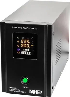 Zdjęcie produktu dla Zasilacz awaryjny MHPower MPU-800-12, UPS, 800 W, czysta sinusoidy, 12 V; MPU-800-12