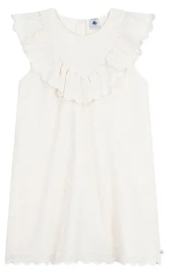 Productafbeelding van Petit Bateau meisjesdagkleding, kleur: marshmallow, maat: 12 jaar