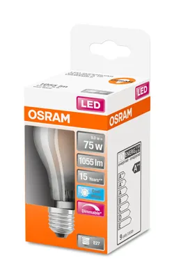 Image de Led Standard Verre Dépoli Variable 9w E27 Froid Boite 1 - Osram