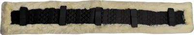 Produktbild von Engel Reitsport Lammfell Brustblattunterlage Schwarz/Med. 100x14cm