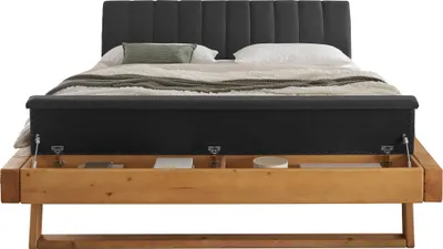 Produktbild von Massivholz Doppelbett Sarja 180x200 cm Fichte massiv Vaja