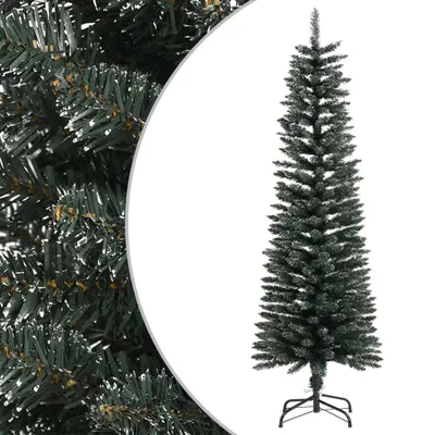 Obrázok produktu pre Umelý úzky vianočný stromček s podstavcom zelený 150 cm PVC