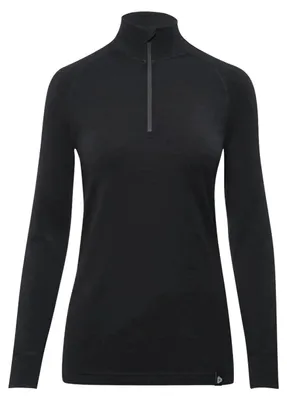 Produktbild von Merino ARCTIC Long Sleeve Shirt 1/2 Zip Women Black.Größe:M