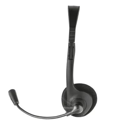 Zdjęcie produktu dla Trust Chat Headset, Przewodowa, Połączenia/muzyka, 70 - 20000 Hz, 48 g, Zestaw słuchawkowy, Czarny