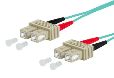 Zdjęcie produktu dla Kabel krosowy METZ CONNECT OpDAT, SC-D/SC-D OM3, 1 m