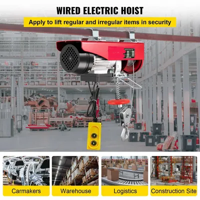 Obrázok produktu pre Takel - Lano - reťazový takel - kábelový takel - elektrický - s káblom 12 metrov - nosnosť 1200 kg